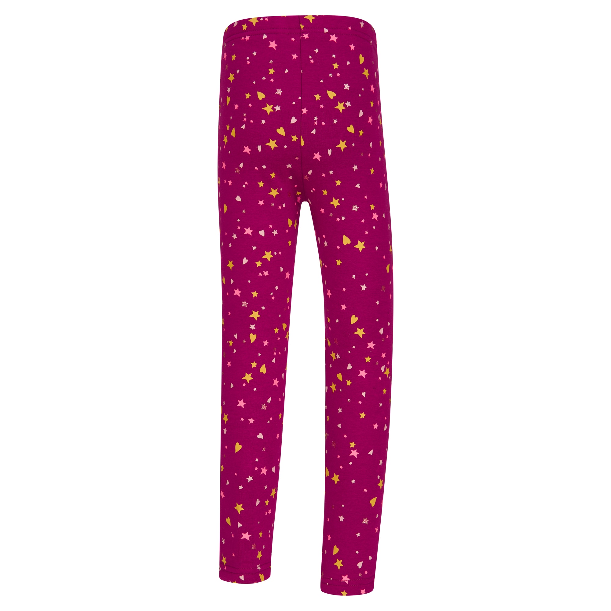 happy girls Sweatleggings  im tollen Sternen-Herzen-Alloverprint