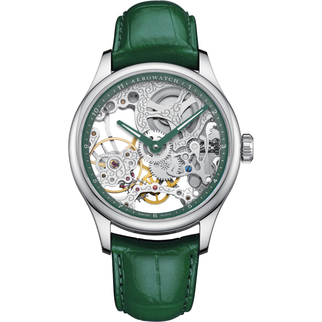 Aerowatch Renaissance Classic Skeleton Grün