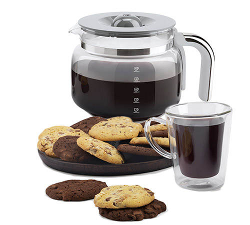 Cafetière SMEG filtre programmable - inox DCF02SSEU + offre cadeaux