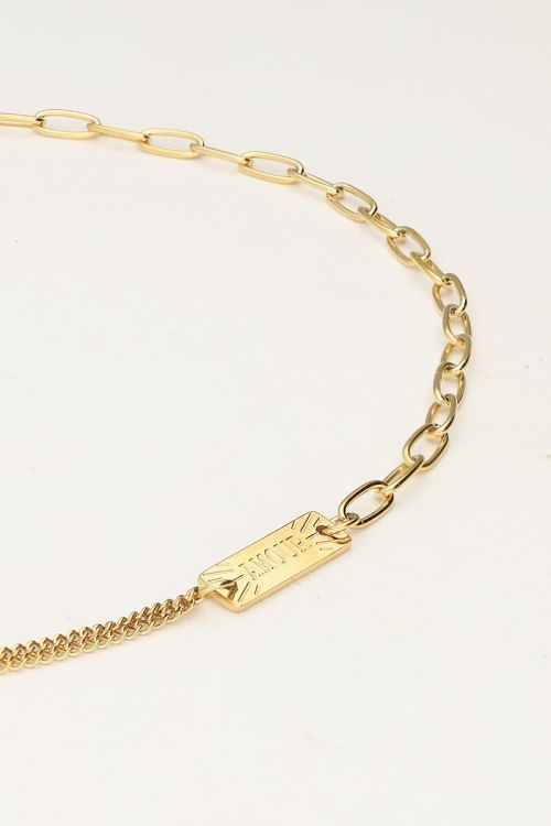 Ketting met verschillende schakels amour