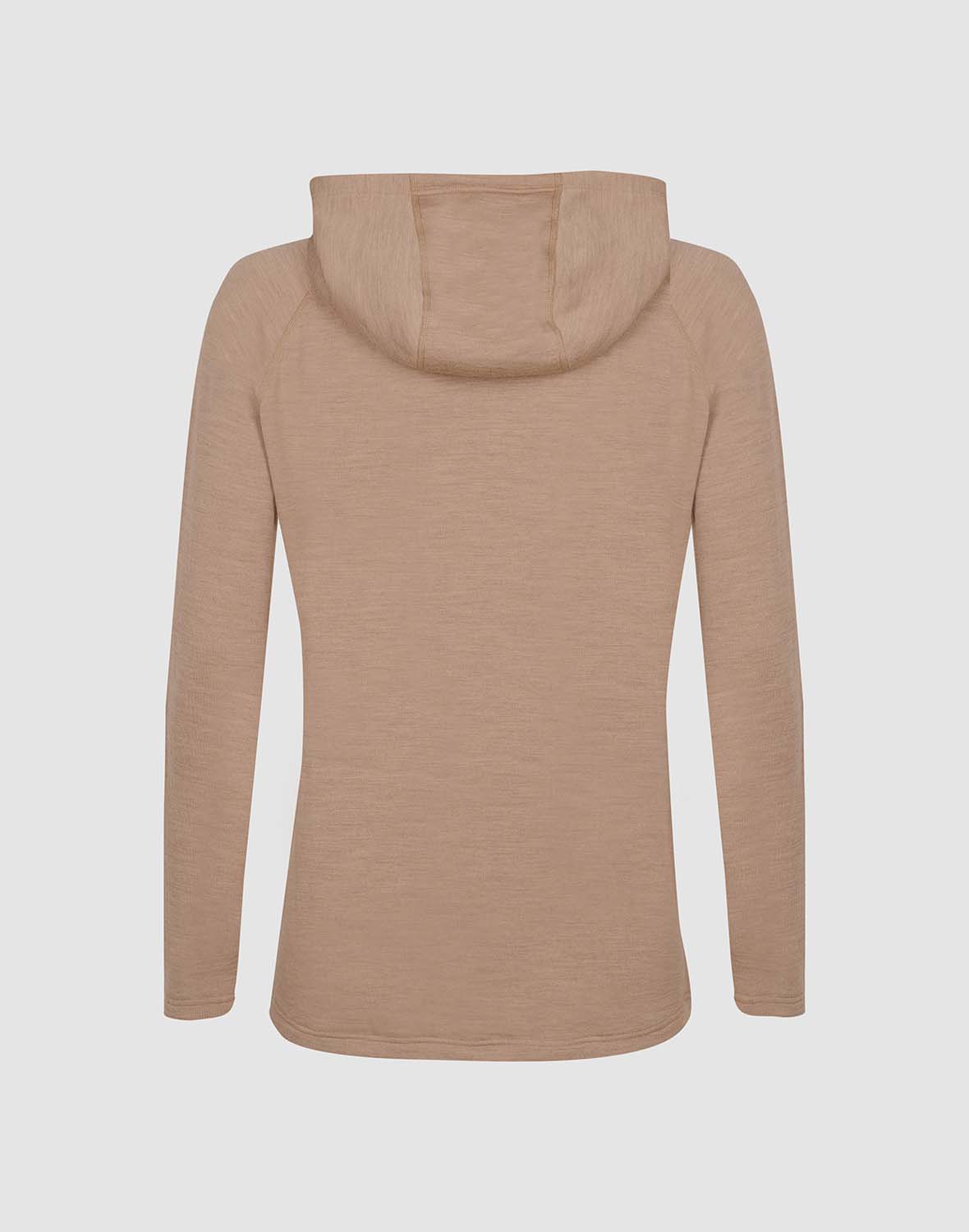 Vest met capuchon van merinowol terry voor heren