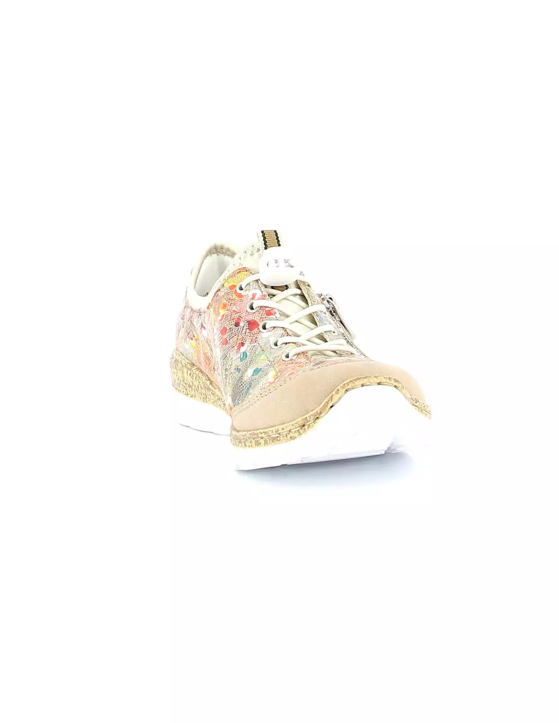 RIEKER N4263 - Baskets NUDE/GINGER-MULTI