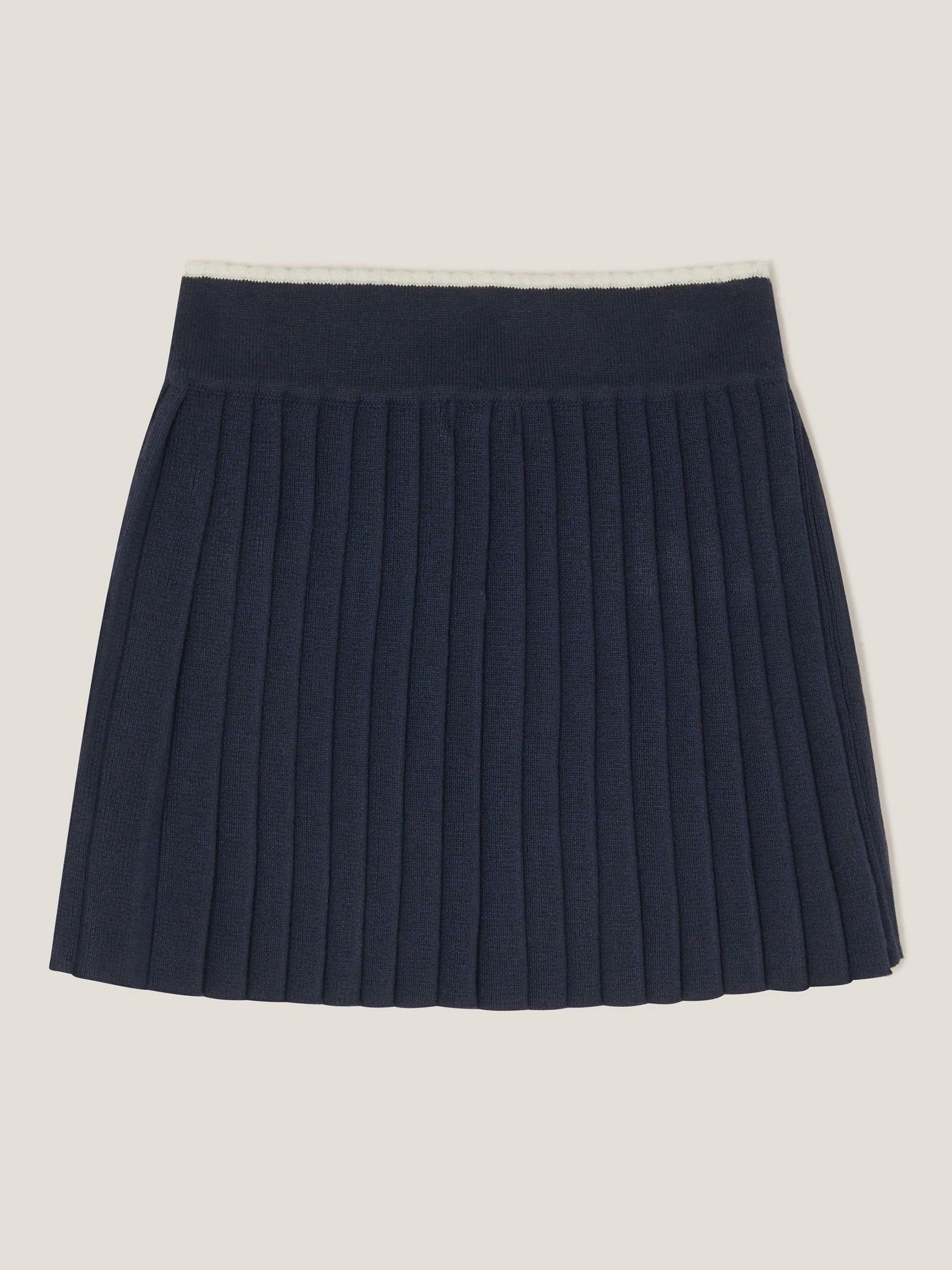 Monsoon Crochet Knit Pleated Skirt
