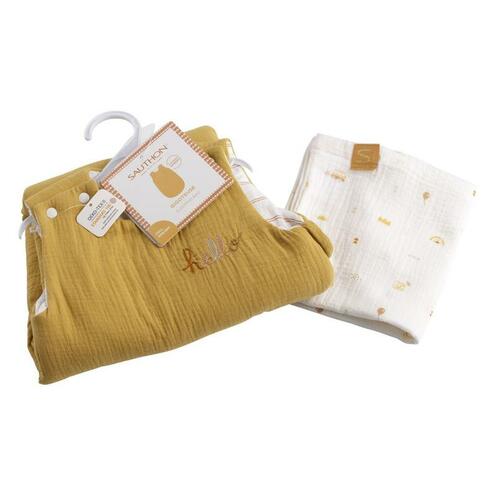 Gigoteuse ouatinée 0-6 mois jaune SUNLIGHT - SAUTHON Baby déco