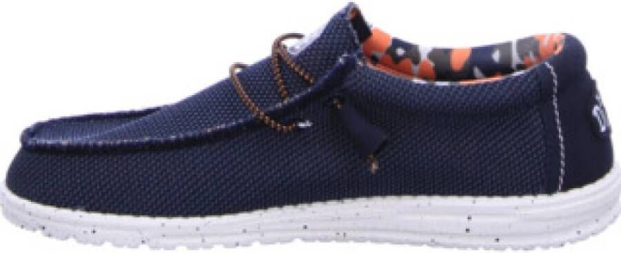 Hey Dude Wally Sox Stitch Blue Multi Instappers Heren