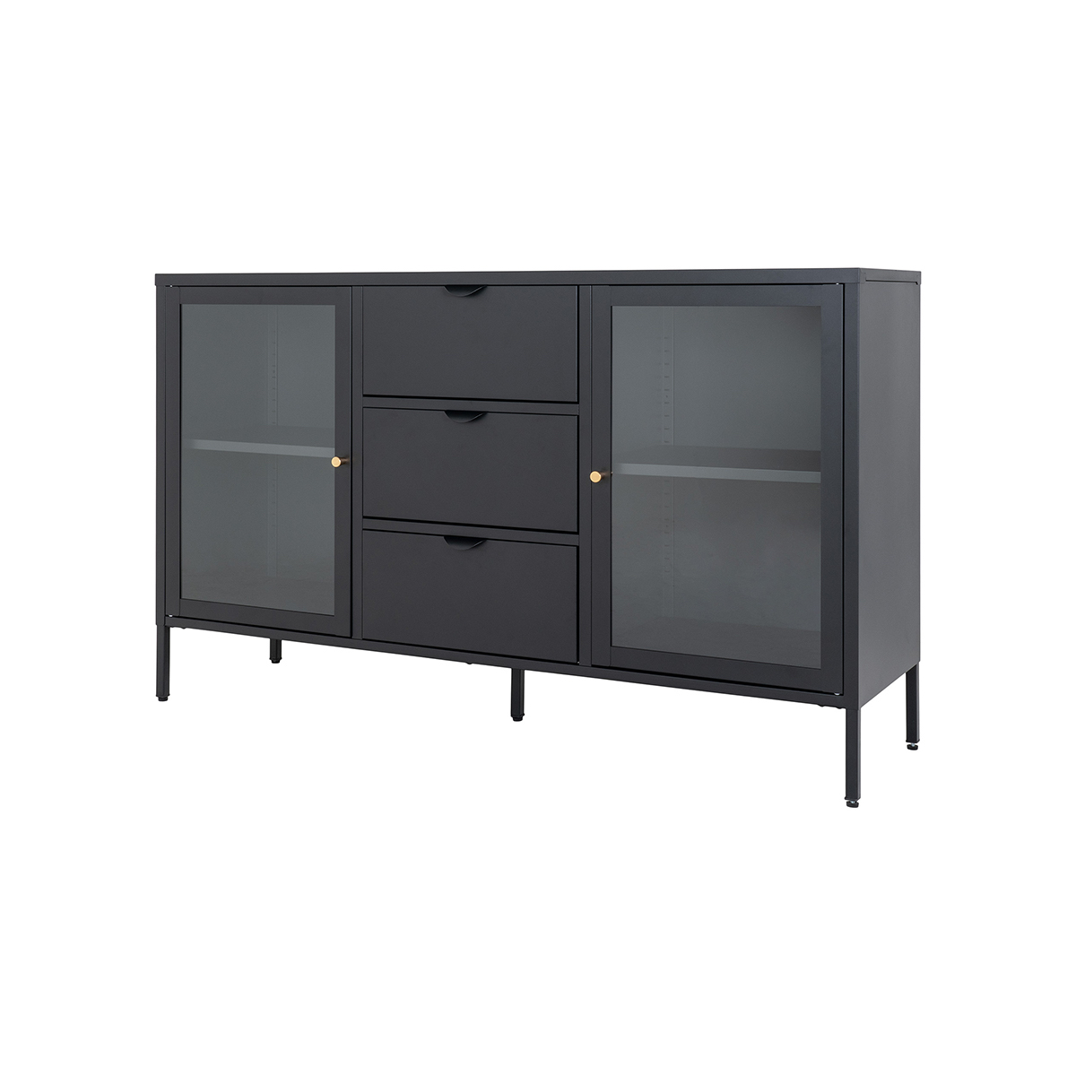 Sideboard James metaal Zwart
