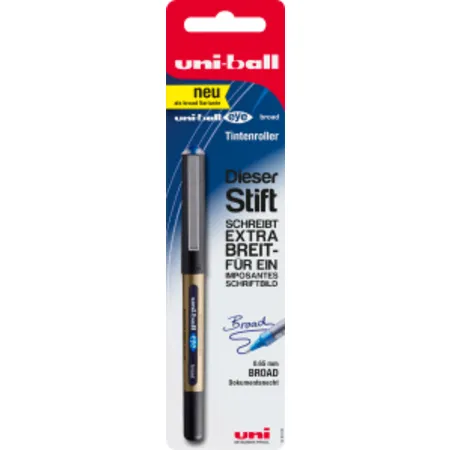 Faber-Castell Tintenroller UB eye broad, blau, Blisterkarte