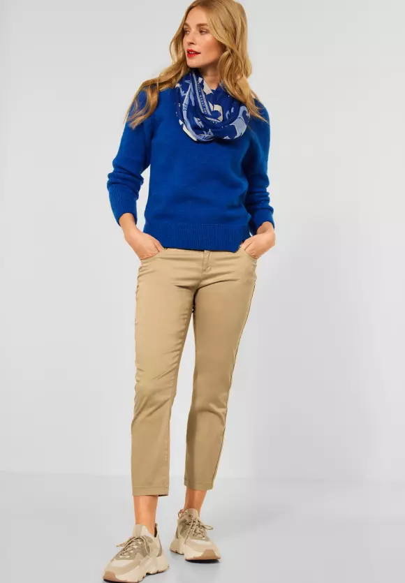 Casual Fit Hose in Unifarbe - light safari sand