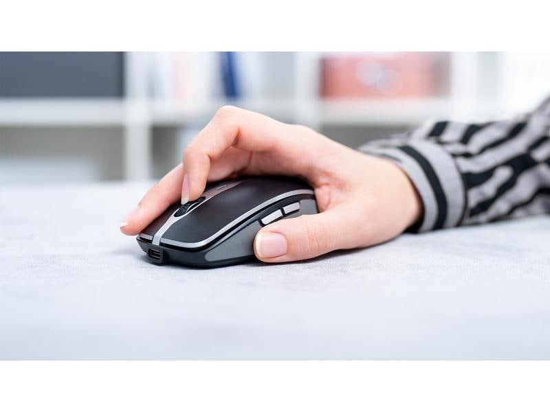 Cherry Maus MW 9100 Rechargeable Wiederaufladbare USB-Funkmaus mit Bluetooth-Verbindungsmöglichkeit