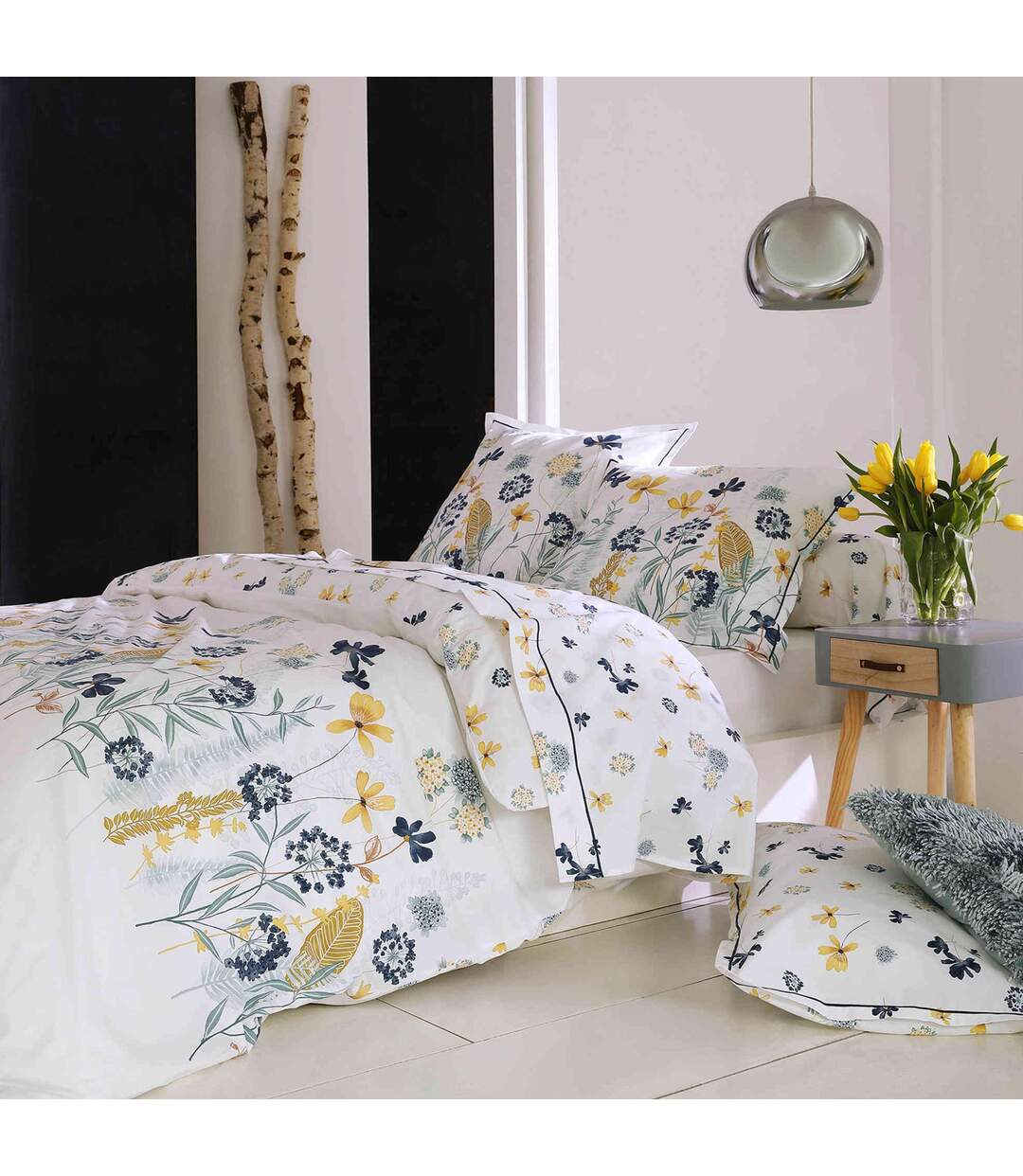 Drap plat 280x325 cm Percale pur coton PETITE FOLIE Rouge