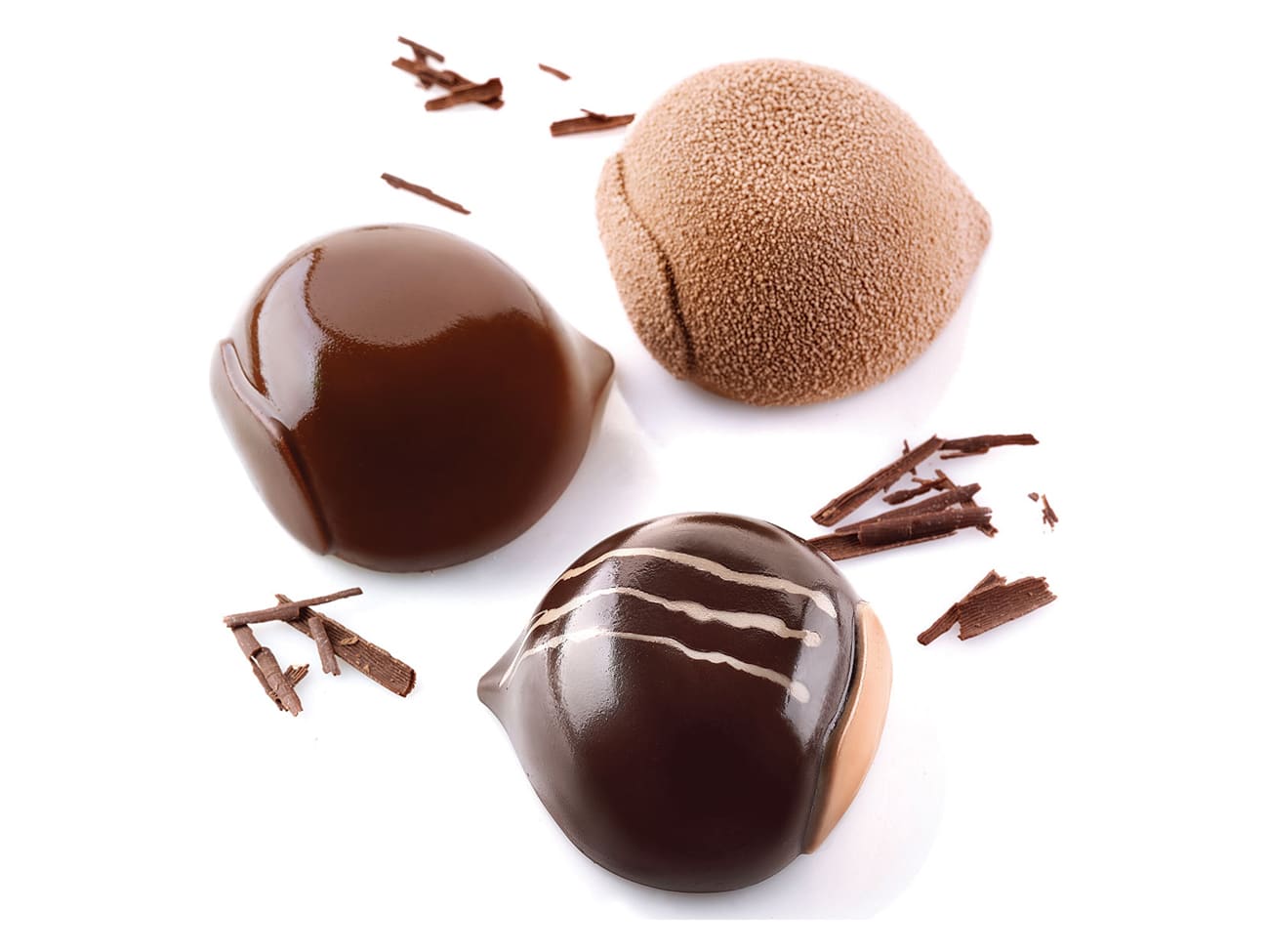 Moule silicone - 6 marrons - 30 x 17,5 cm - Silikomart