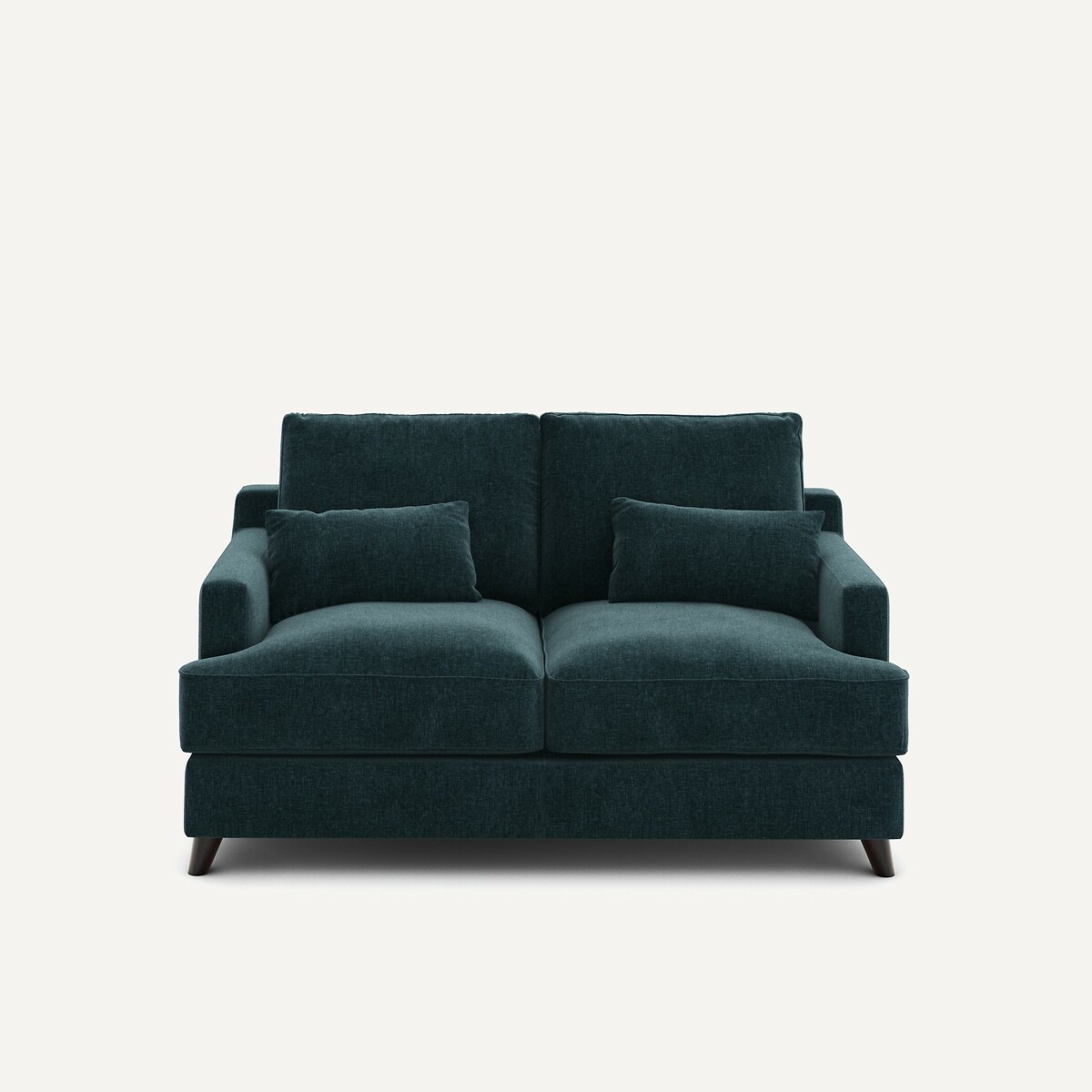 AM.PM<br>Sofá compacto de 2 lugares em veludo chenille, Alwine