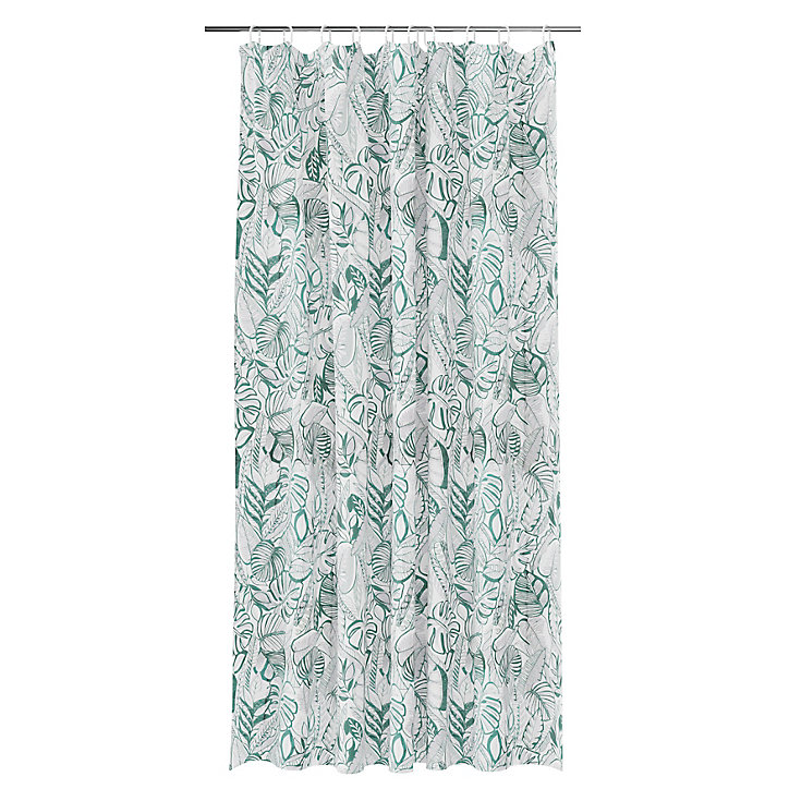 Rideau de douche vert jungle Nassua 180 x 200 cm GoodHome
