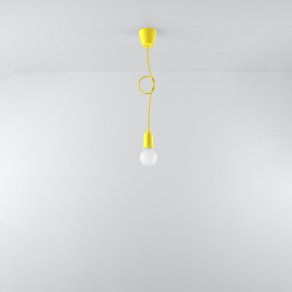 famlights | Dani hanglamp in geel, E27, 1-lichts