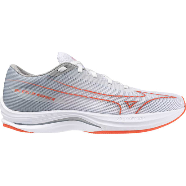 Chaussure running MIZUNO WAVE REBELLION SONIC 2 WHITE/HOT CORAL/HARBOR MIST