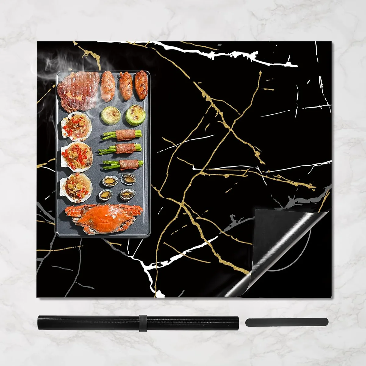 Protection Plaque Induction 61 x 53 cm noir Vendos85