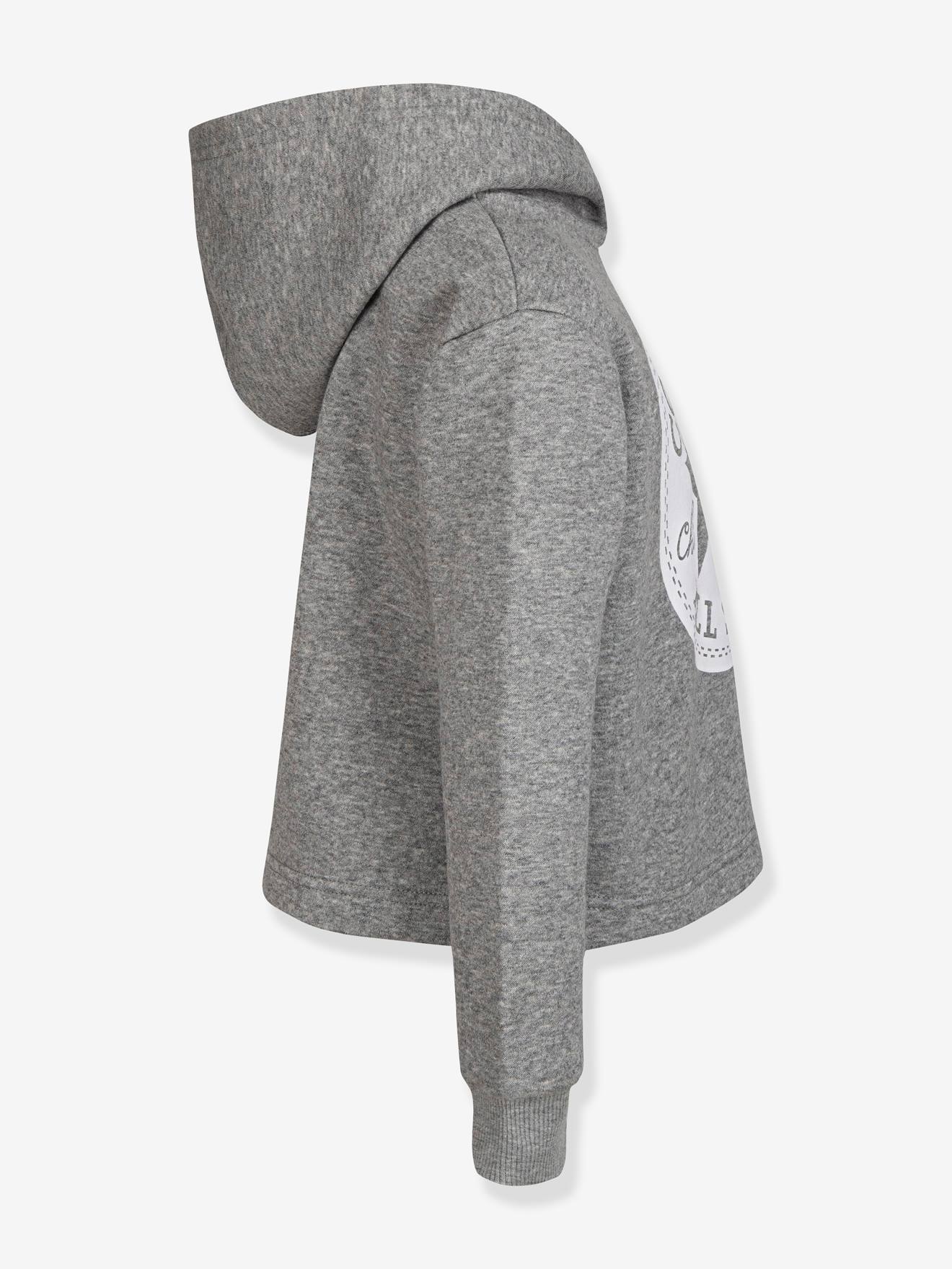 Moletom cropped Chuck Patch CONVERSE cinza