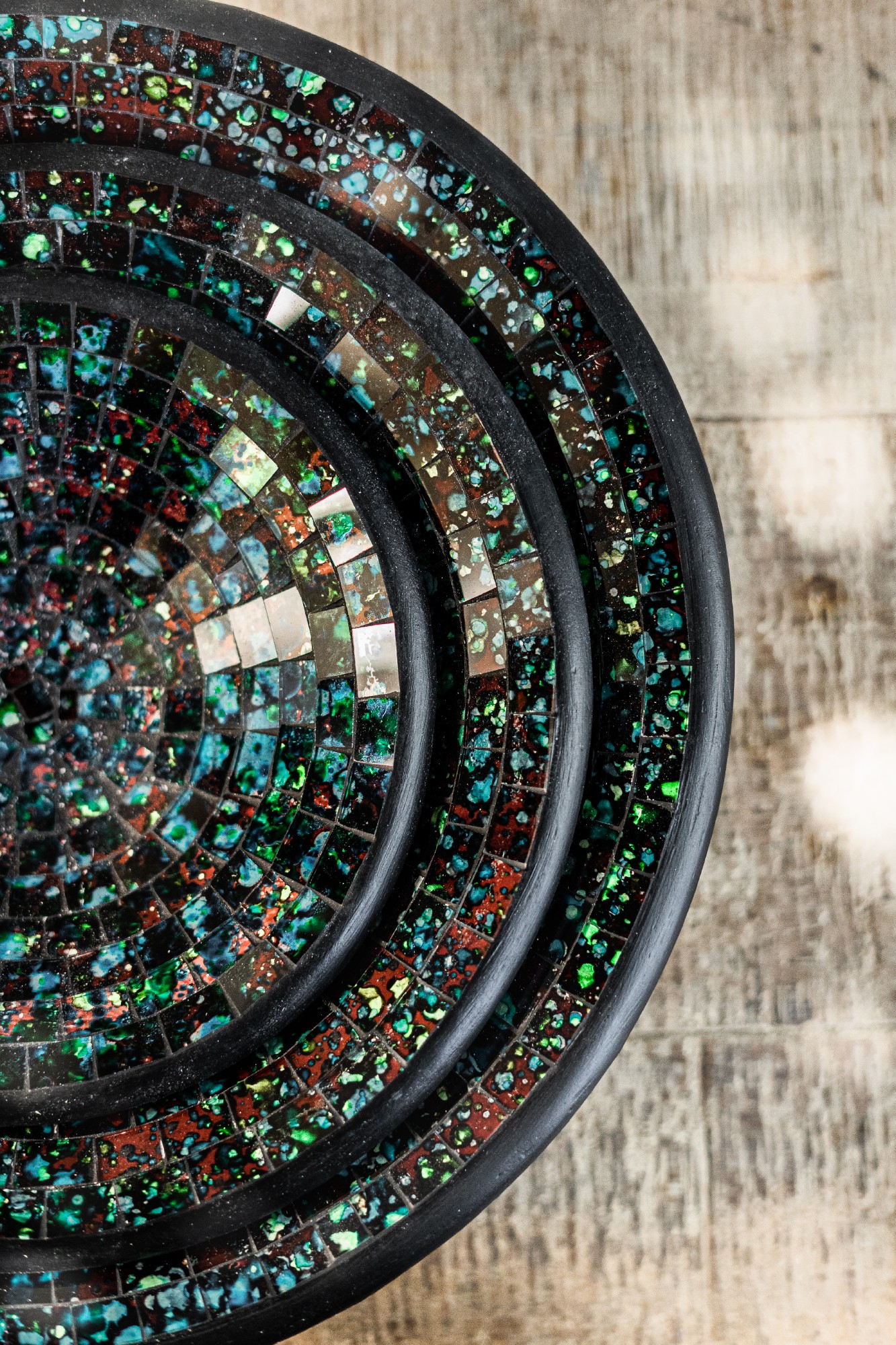 Mosaikteller 'Renoir', multicolor, in 3 Größen von fischer's lagerhaus