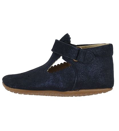 Pom Pom Ballerina Hausschuhe - Blue Glitter