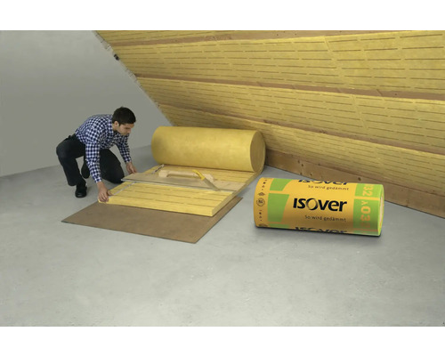 ISOVER Integra 1-032 wrijvingspasisolatie voor hellende daken, 4700 mm x 1250 mm x 100 mm