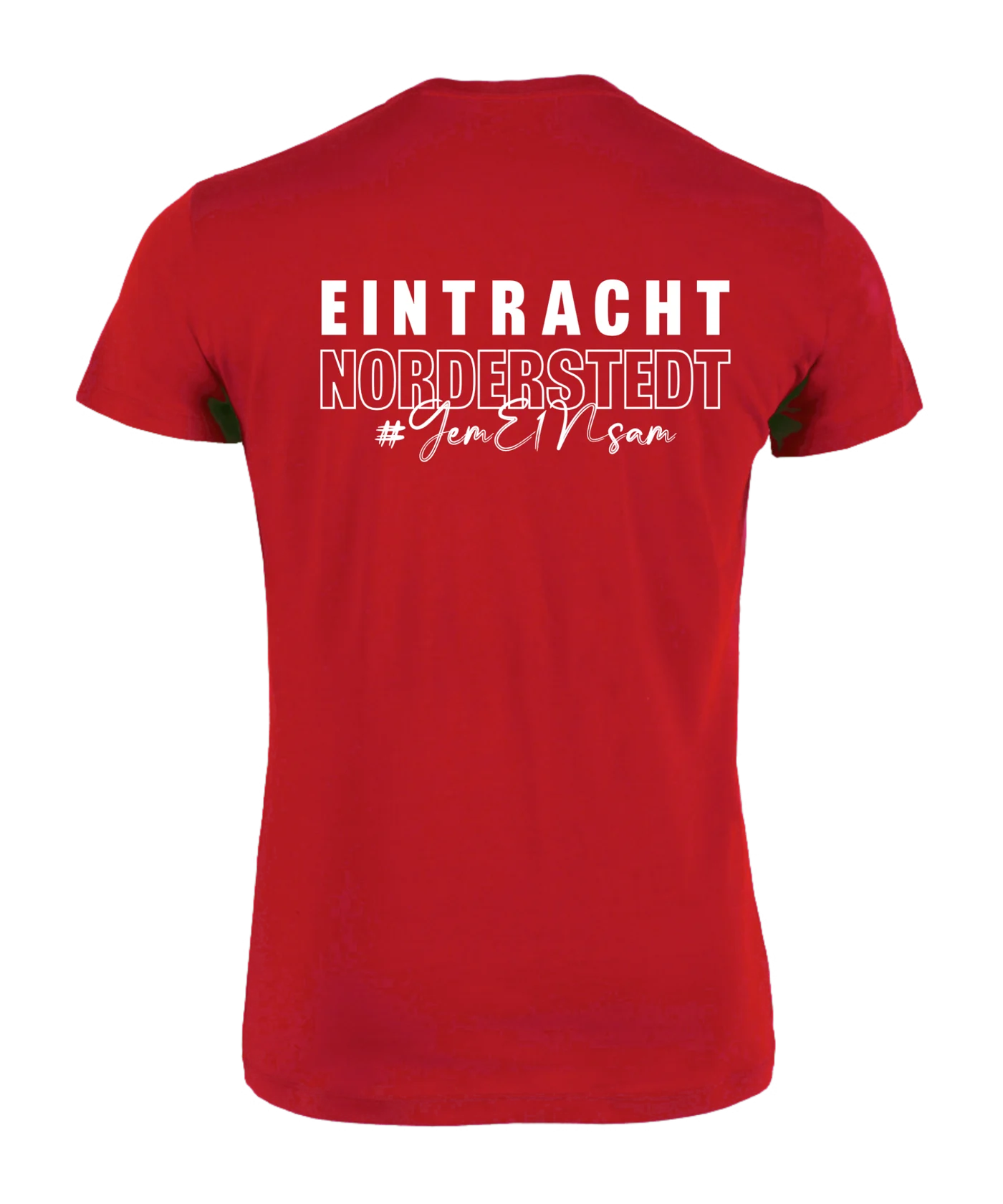 Bolzplatzkind x FC Eintracht Norderstedt T-Shirt Rot Weiss