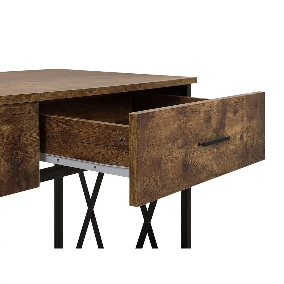 AYDEN - Consoletafel - Donkere houtkleur - MDF