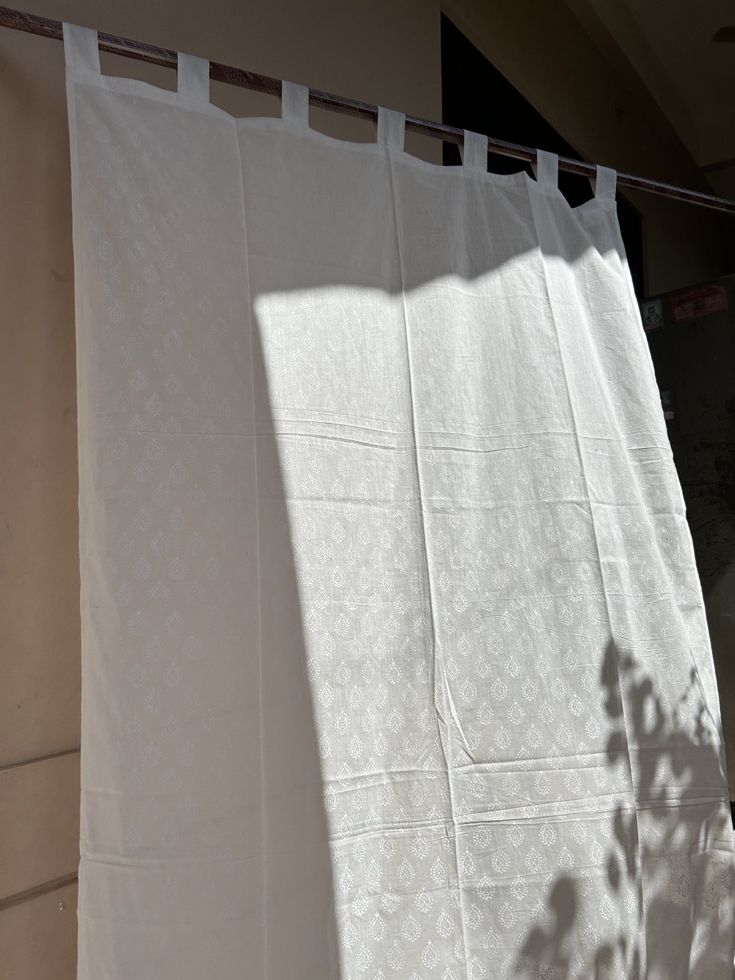 Vorhang aus Voile weiß, H 220 cm, B 110 cm von fischer's lagerhaus