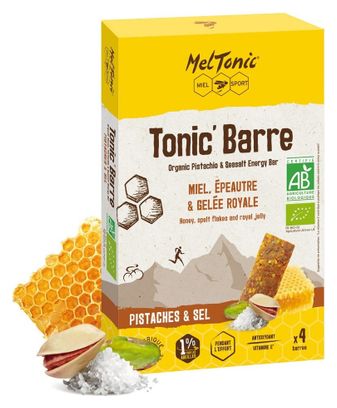 Barres énergétiques Bio Meltonic Tonic' Barre Pistache/Sel - 4x25g