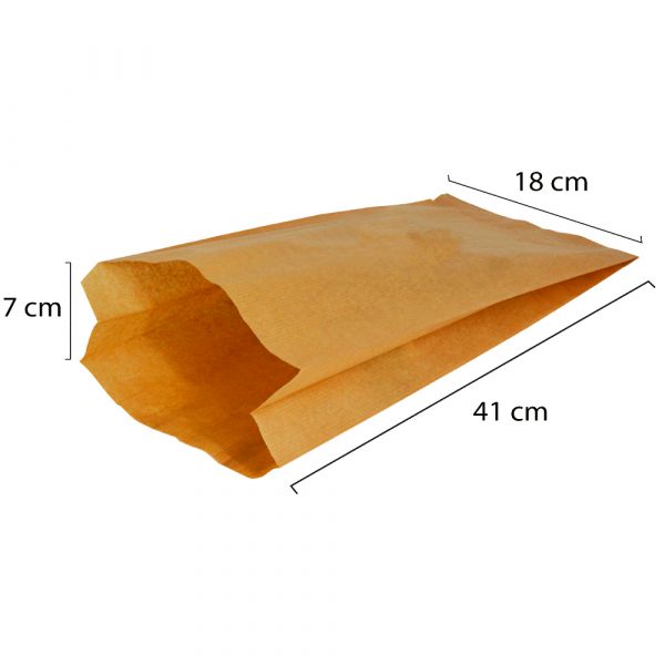 Saco de Papel Kraft 180x70x410mm 50 Un.