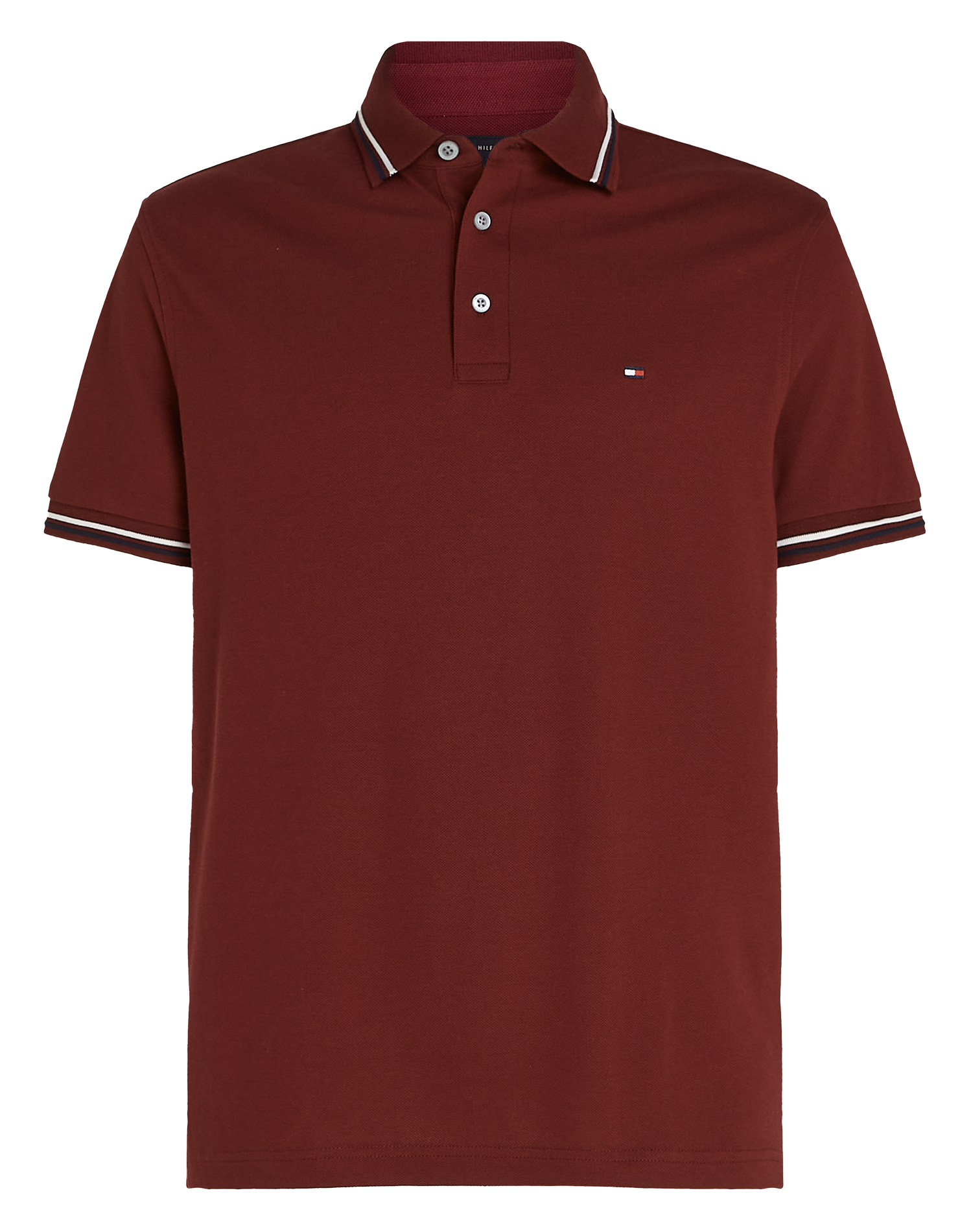 Polo droit en coton bio mélangé | Violet