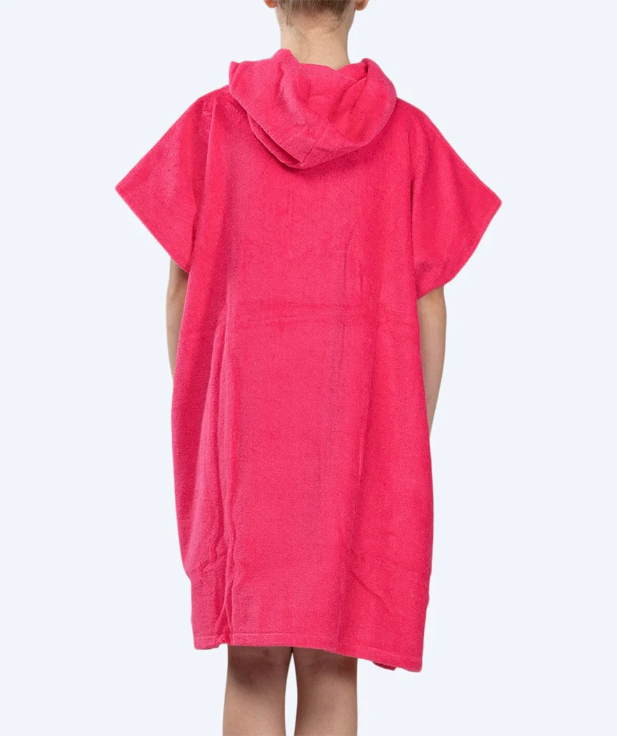 Watery badeponcho til junior - Bomuld - Pink