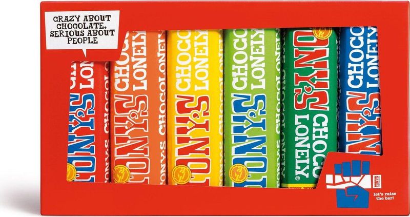 Tony's Chocolonely Proeverijtje Chocolade Cadeau - Verjaardagscadeau Repen - Geschenk Verjaardag