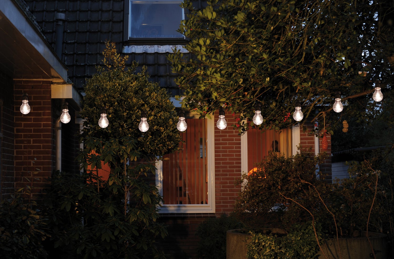 Verlichtingssnoer 10 LED lampen 10 m warm wit