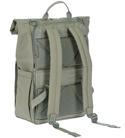 Lässig Wickeltasche - GRE Rolltop Up Backpack - Silber Green