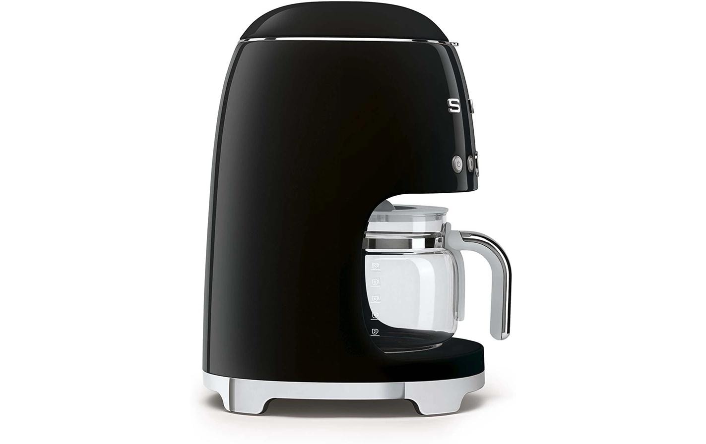 Filterkaffeemaschine 50's Style DCF02BLEU Schwarz<br>Kaffeemaschine mit Glaskanne