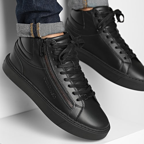Baskets High Top Lace Up Zip 1269 Triple Black