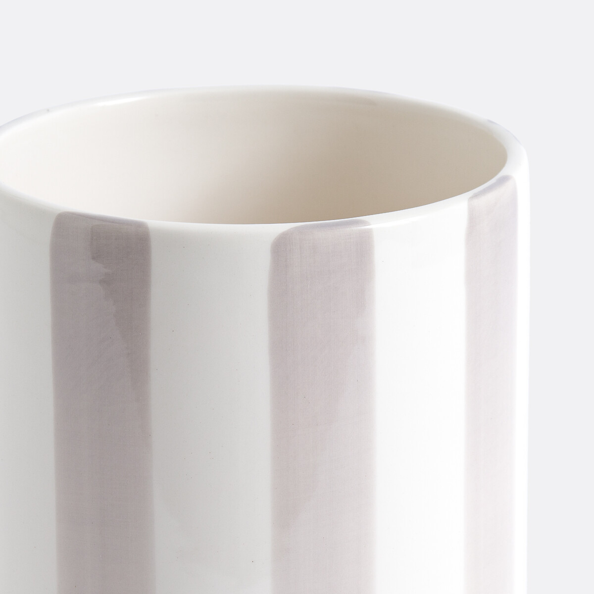 LA REDOUTE INTERIEURS<br>Vaso de cerâmica listrado, Alt.25 cm, Jaoma