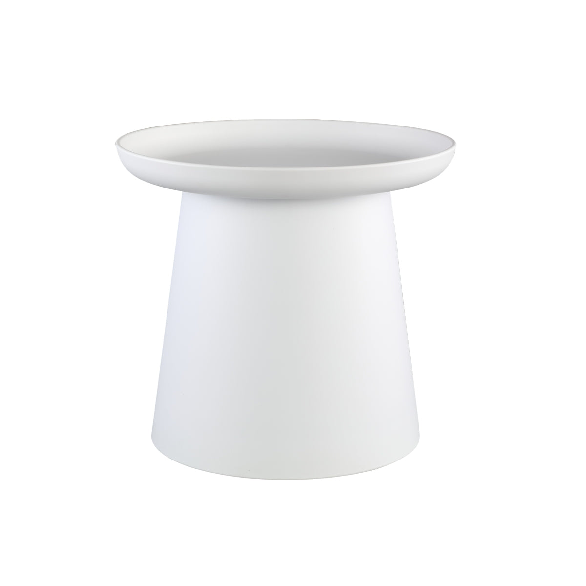 Ptmd chaise de jardin nicca - 50x50x46.5 cm - pe - blanc