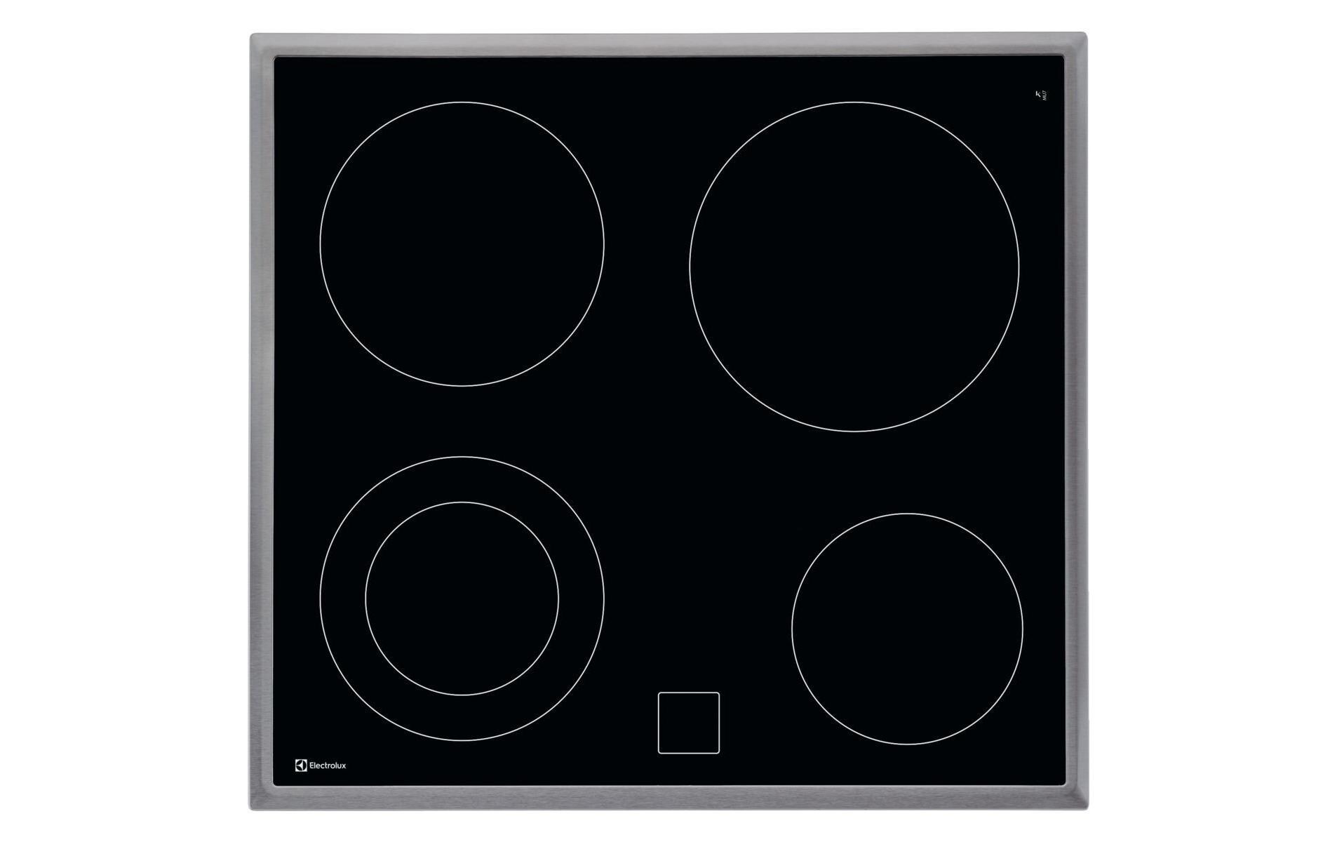 Glaskeramik-Kochfeld GK58PCN Aufliegend<br>Glaskeramik-Kochfeld mit 4 Herdplatten