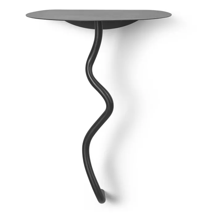 Ferm Living Table de nuit murale Curvature | Noir