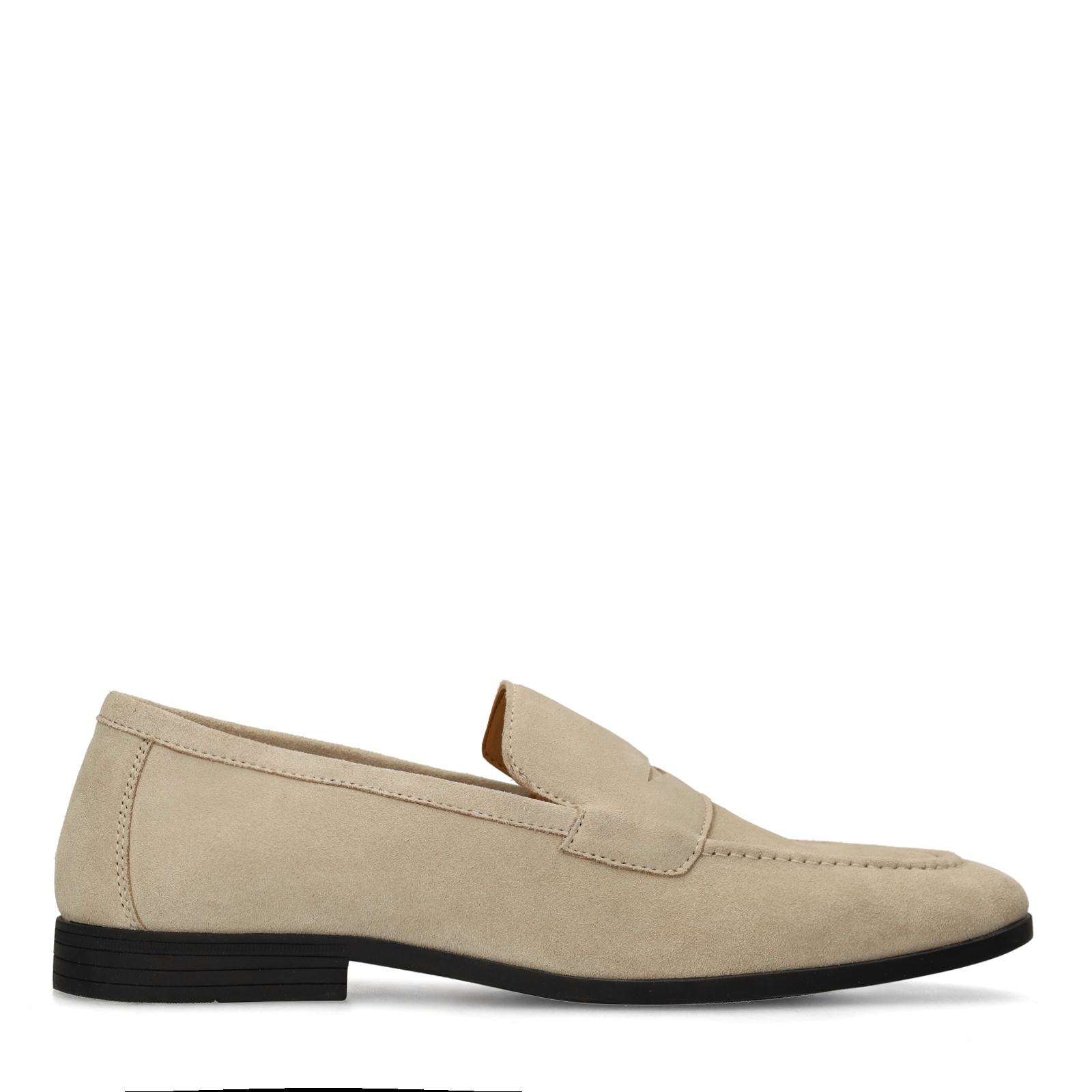 Beige suède loafers