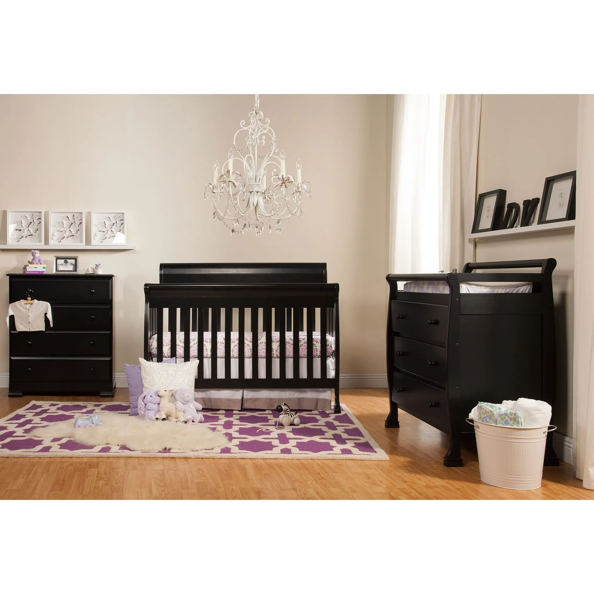 DaVinci Couchette Convertible 4-en-1 Kalani - Ébène