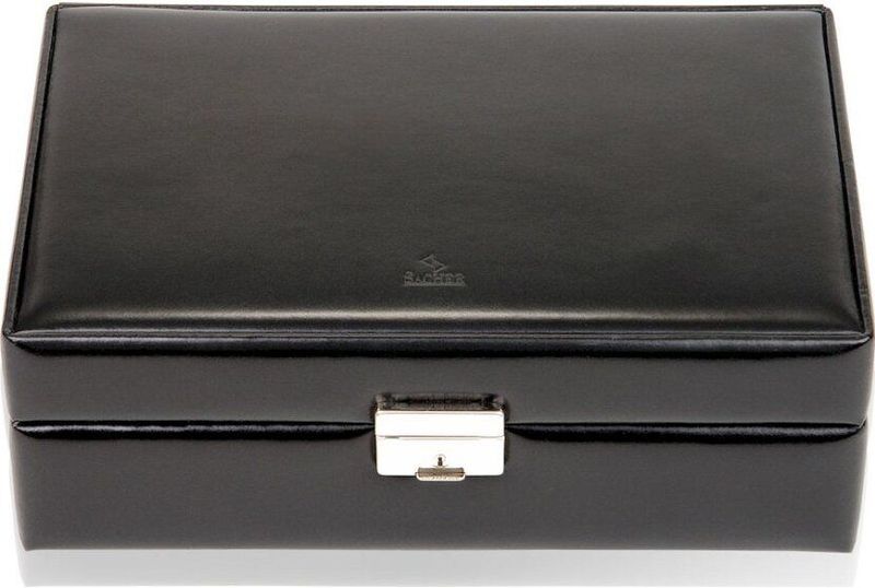 Sacher - 70028/17 - Sieradendoos - zwart - Leer - Afsluitbaar