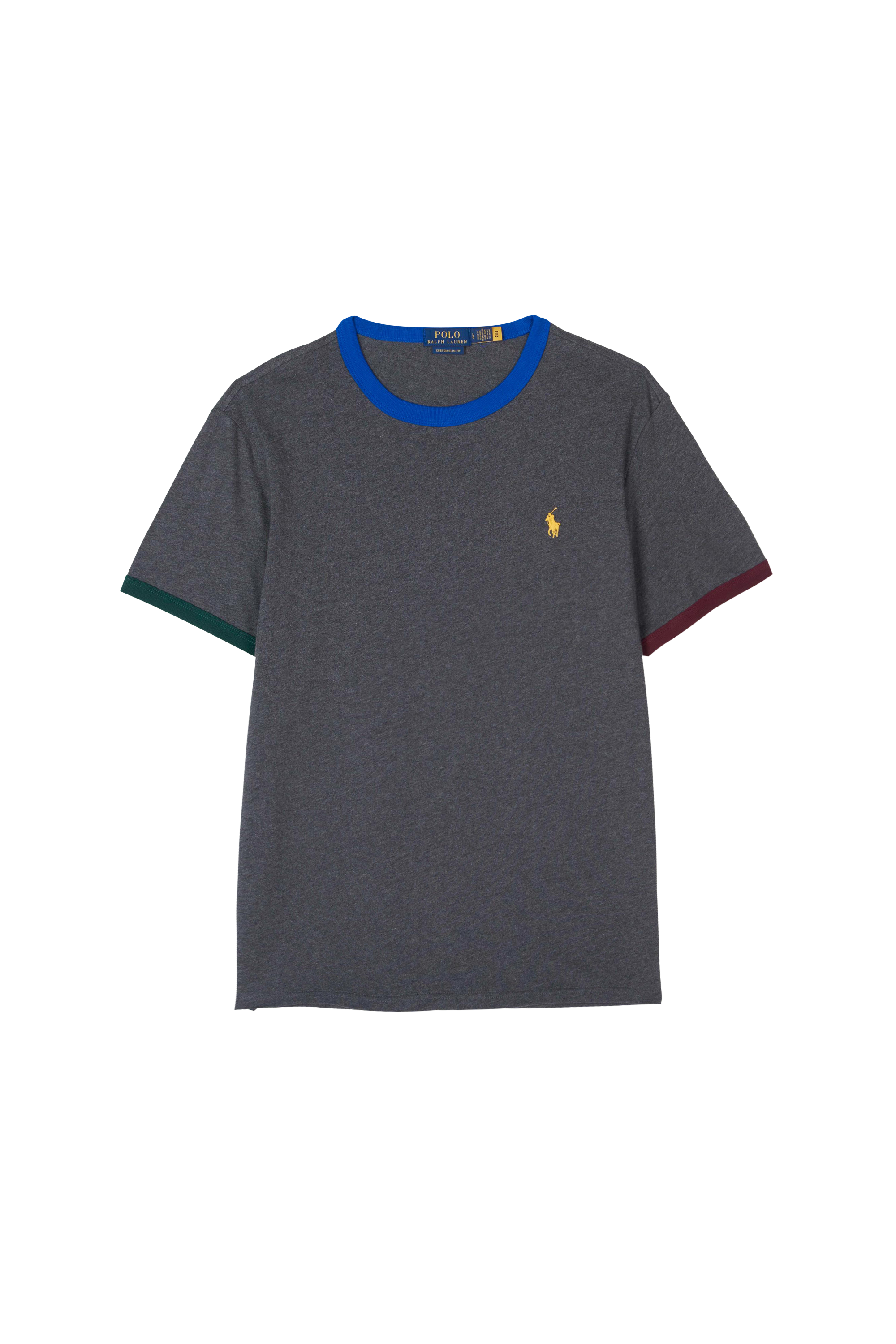 POLO RALPH LAUREN T-shirt  Custom Slim Fit Jersey Crewneck T-Shirt Gris