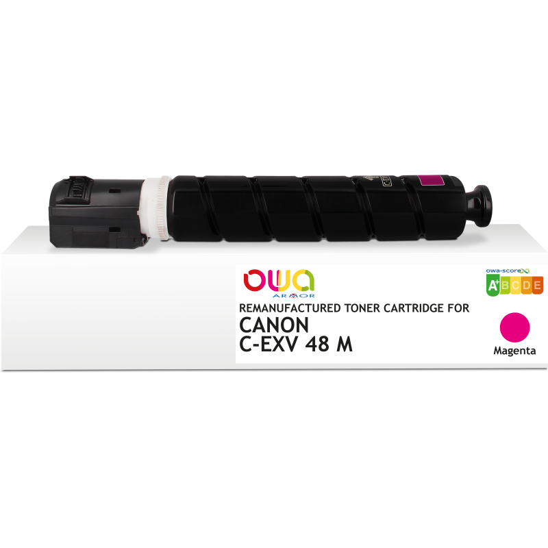 Toner remanufacturé OWA - standard - Magenta - pour CANON C-EXV 48 M, CANON C-EXV 48 M