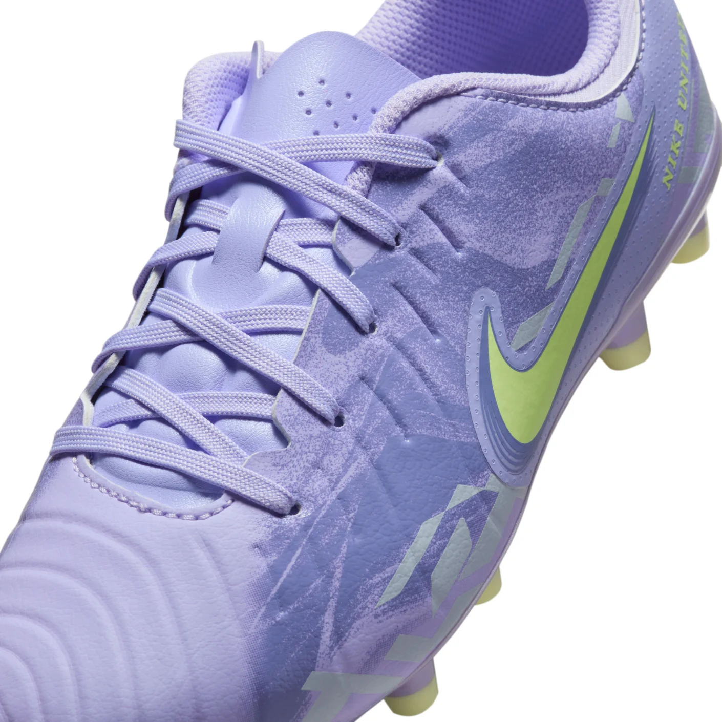 Nike Tiempo Legend 10 Academy Gras / Kunstgras Voetbalschoenen (MG) Kids Lichtpaars Lichtgeel