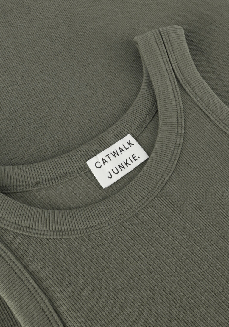 CATWALK JUNKIE groene catwalk junkie top sl doves