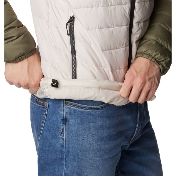 Doudoune randonnée COLUMBIA POWDER LITE HOODED JKT DARK STONE/SHARK/STONE GREEN