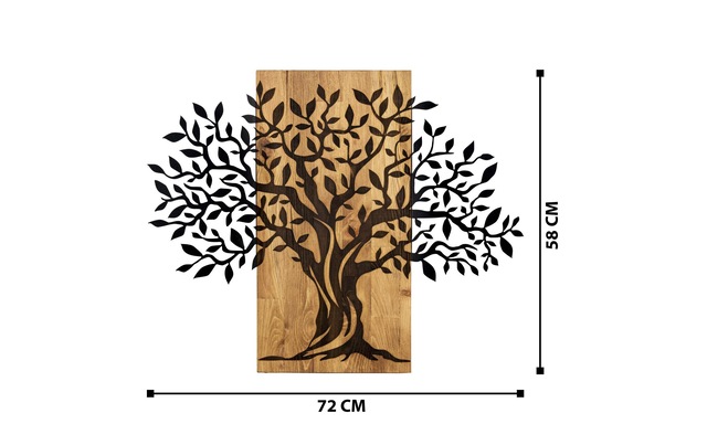 Wanddekoobjekt »Wallxpert Tree 72 x 58 cm«