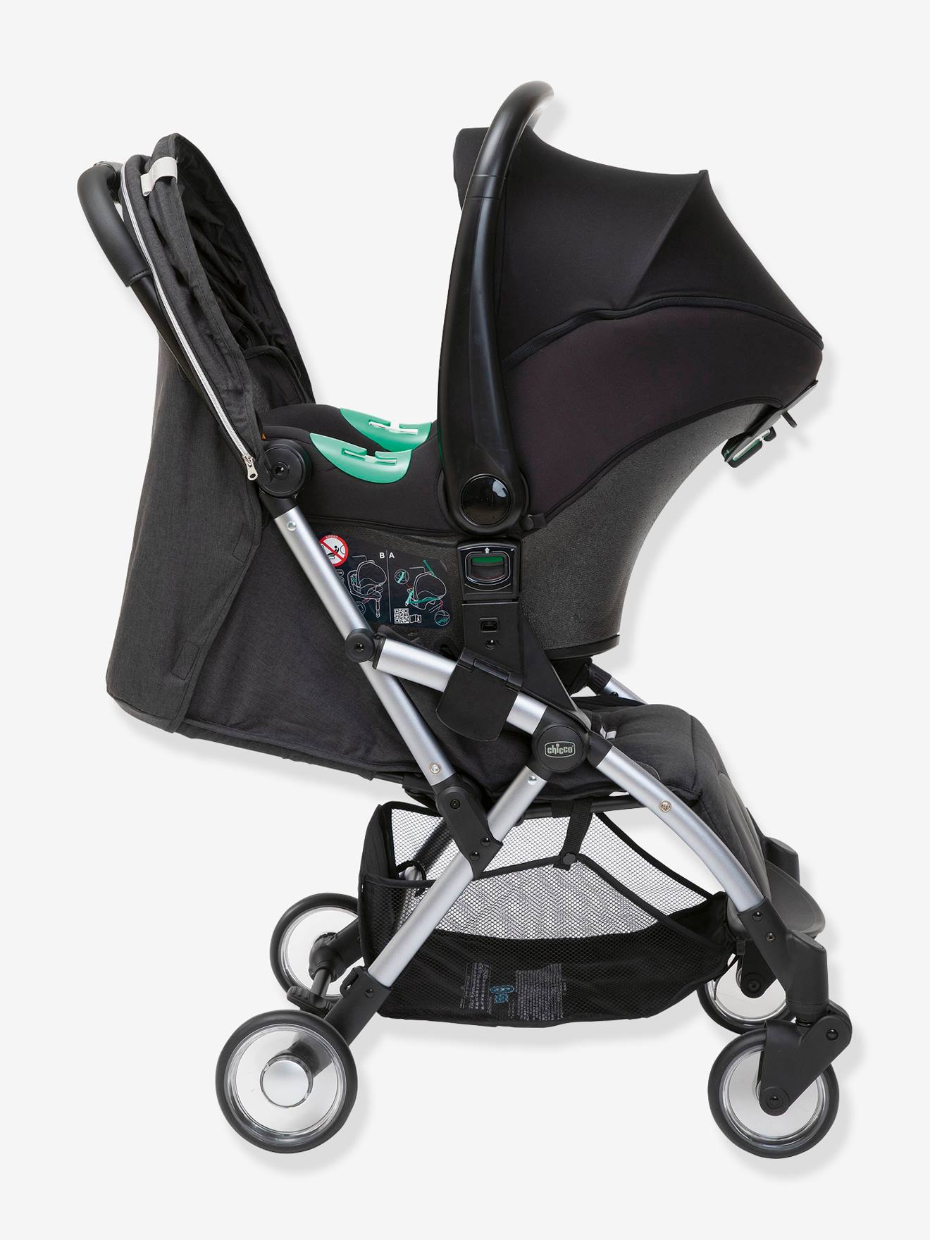 Carrinho de bebê CHICCO Goody Plus, cinza